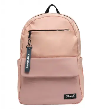 MOCHILA MR. WONDERFUL SOFT ROSA – "KEEP GOING" – LIGERA, MOTIVADORA Y MUY CÓMODA     PERGAMINO - 1
