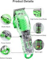 CasaSofia- PRITECH Cortar Pelo Profesional, Cortapelos Hombre y Recortadora de Barba (12Pcs/Inalámbrico/Recargable/USB/LCD Pantalla/2000mAh/3h), Recortador Pelo Barba Kit para Familia, Peluqueros. (Azul) - details 4