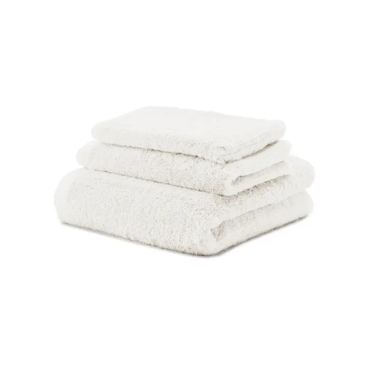 Juego Toallas Baño 700 Gr LISO - Rizo 100% Algodón Orgánico - Pack 3 Piezas (Tocador+Lavabo+Ducha). Color Blanco - Sedalinne - 1