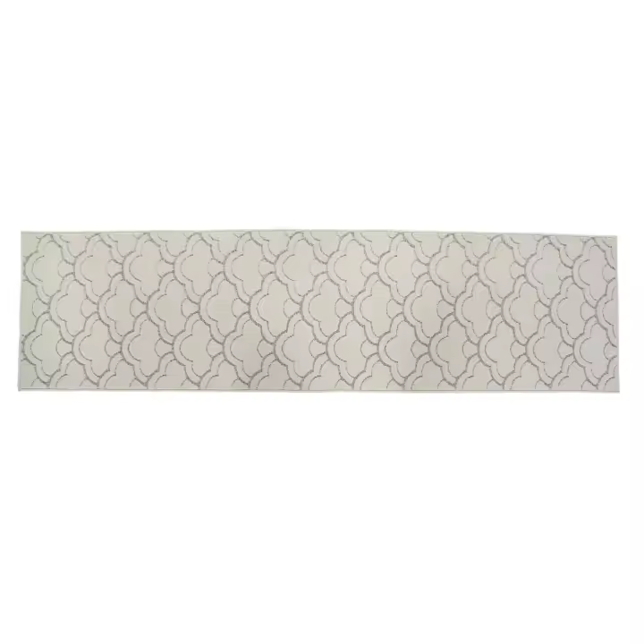 ALFOMBRA POLIESTER 60X240X1 900 GSM, NUBES BLANCO TX180648 - 1