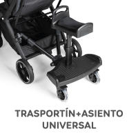 Ms - Transportín + Asiento UNIVERSAL - Patinete con Asiento Acolchado para Carrito de Bebé -Altura Ajustable - Base Antideslizante - Para niños de 2 a 6 años (25 kg) - Con Correa Transporte - details 3