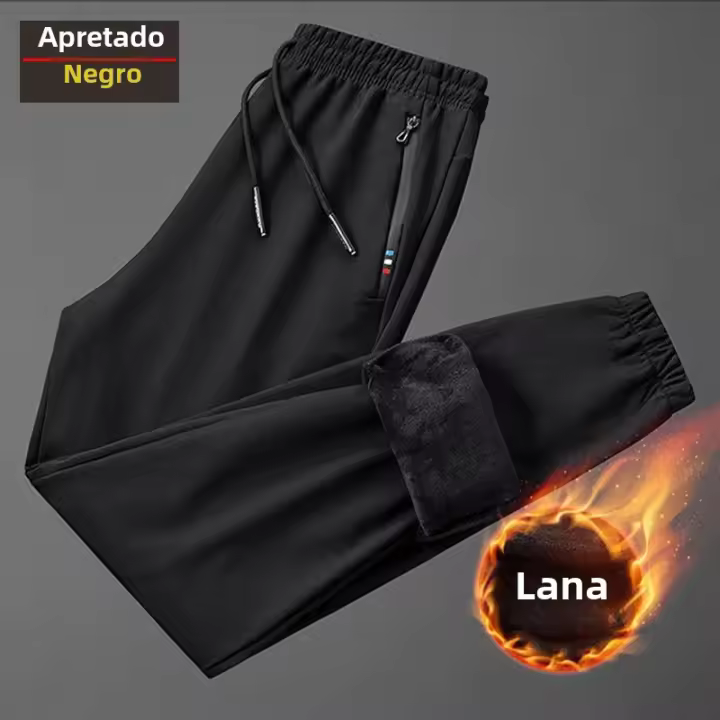 CHRLCK Pantalones De Correr Impermeables Y Cálidos Para Hombres Y Mujeres Pantalones De Esquí De Invierno Con Forro De Poliéster Trousers De Senderismo Y Escalada - 1