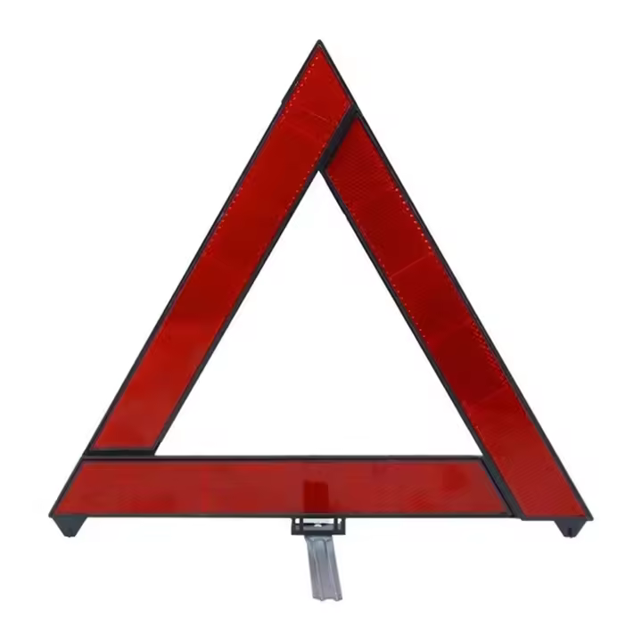 Triángulo Reflector Reflectante Para Coche Emergencia Despliegue Plegable Advertencia Seguridad Peligro Rojo Triángulo De Seguridad - 1