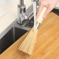 Cepillo De Limpieza Para Wok Y Cocina Con Mango Largo Hecho De Bambú Natural Herramienta De Cocina Para Hogar Y Restaurante - details 2