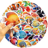 50pcs Pegatinas De Peces Lindos Para Móvil Laptop Luggage Skateboard Material Resistente Al Agua Para Edad Adulta - details 7