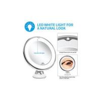 Espejo derecho libre montado en la pared del espejo 360 de la rotación ideal para Shav espejo que magnifica viaje del espejo que magnifica 10X llevó el espejo iluminado del maquillaje con la ventosa - details 3