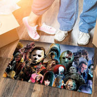 VIKAMA Alfombra De Piso Antideslizante Para Halloween Con Diseño De Payaso Material PVC Lavable Para Puerta Dormitorio Sala De Estar - details 4