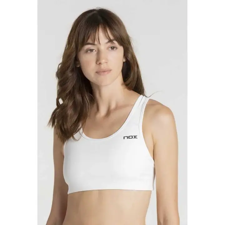 Ropa mujer Tops y sujetadores deportivos Nox Sujetador Deportivo Pro Blanco - 1