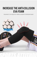 Manguito De Compresión Para Rodilla Con Esponja De Cabeza De Abeja Soporte Deportivo Para Baloncesto Y Voleibol Protección Y Alivio Del Dolor Para Fitness - details 4