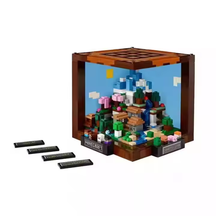 Workbench Creativo My World Series Para Niños Con Modelos De Personajes Y Criaturas Juguetes Regalos De Alta Calidad En Plástico - 1