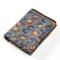 Alfombra De Cama Para Perros Pequeños Y Medianos Con Estampado De Patas De Peluche Coral Suave Para Gatos Accesorios Para Bulldog Schnauzer - details 4