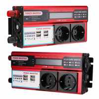 500W/800W Power Inverter DC 12V To AC 220V 230V Transformer with 4 USB EU Socket Charge with LED Display for RV Phone Car - details 7