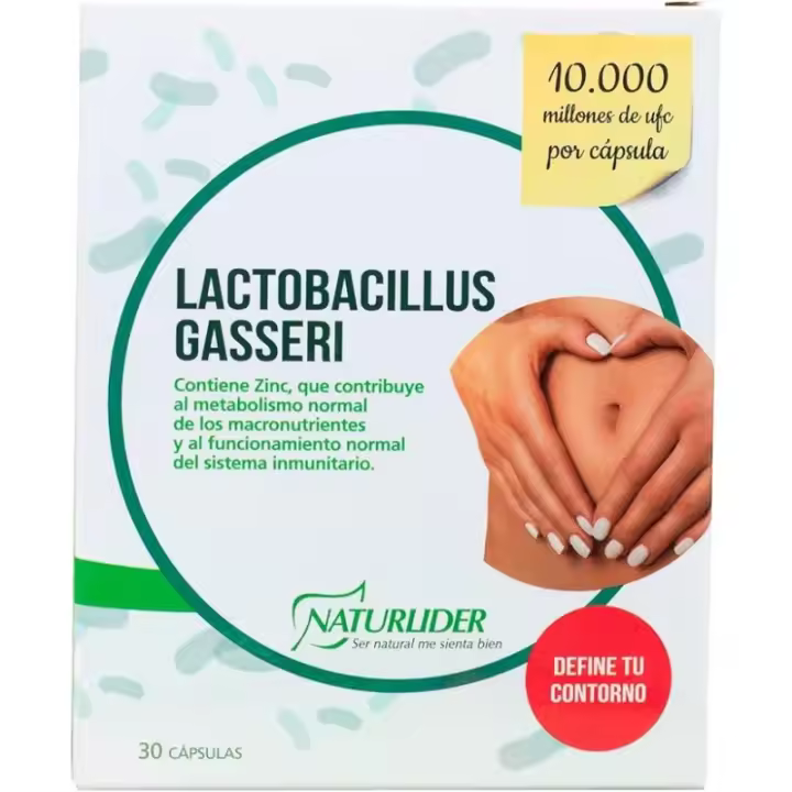 Probioticos intestinales Lactobacillus gasseri 30 capsulas Naturlider 000362 - 1