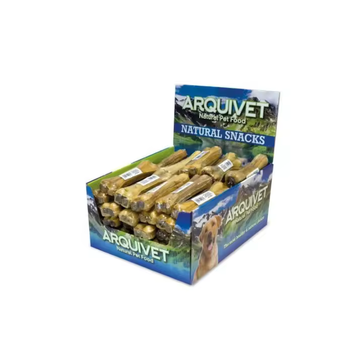Arquivet - Hueso prensado Piel Bufalo relleno con tripa 15cm - 1