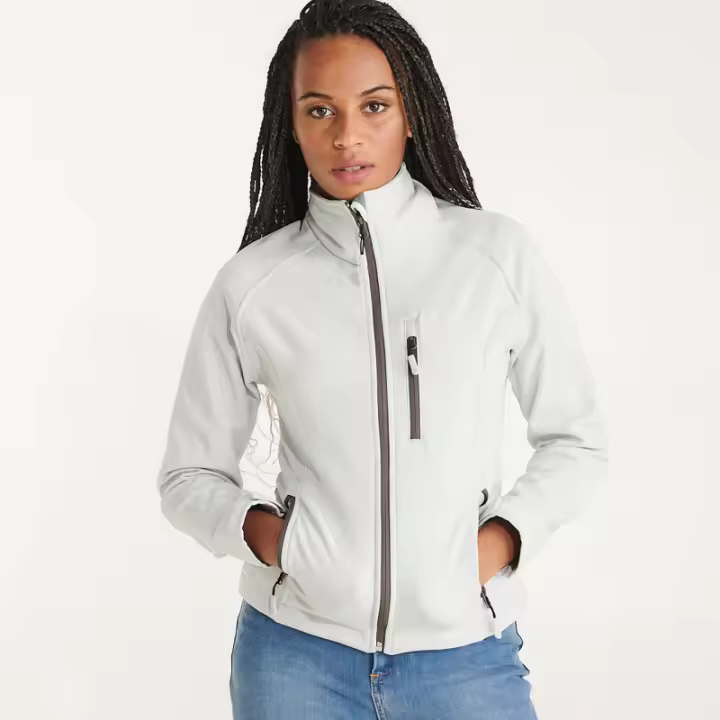 Chaqueta femenina SoftShell de 2 capas con bolsillos interiores ANTARTIDA WOMAN ROLY - 1
