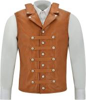 Chaleco De Cuero Vintage Para Hombre Estilo Punk Sin Mangas Top Medieval Knight Chaleco De Ciclismo Chaleco De Hip Hop - details 8