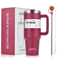 Taza Termo De Acero Inoxidable De Gran Capacidad 30oz/40oz Watersy Botella Termal Doble Vácuo Para Mantener Frío Regalo DIY Taza Muñeca Portátil Ecológica - details 13