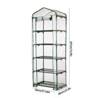 Cubierta De Invernadero Verde 100% Impermeable Para Mini Jardín Plantas Calentamiento Anti-UV Viento Sin Marco Color Verde - details 2
