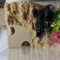 Túnel De Esquina Para Acuario Cueva De Pecera Ornamentos Para Tanque De Peces Para La Cría Juego Y Descanso De Mascotas Acuáticas - details 1