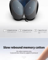 Almohada De Cuello Multifuncional En Forma De U De Espuma Suave De Reacción Lenta Para Viajes Y Sueño Almohada De Masaje Para La Salud Del Cuello - details 9