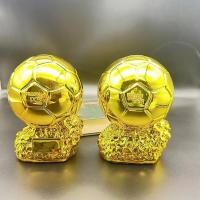 Copa De Fútbol Dorada Con Tecnología Electroplata Decoración De Escritorio Artefacto Resina Regalo De Cumpleaños Y Oficina - details 7