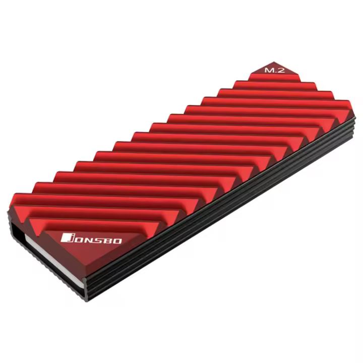 Jonsbo M2 2280 Disipador De Calor De Aluminio Para SSD M.2 NVMe Con Goma Térmica Para Enfriamiento Del Disco Duro NVMe Compatible Con PS5 - 1