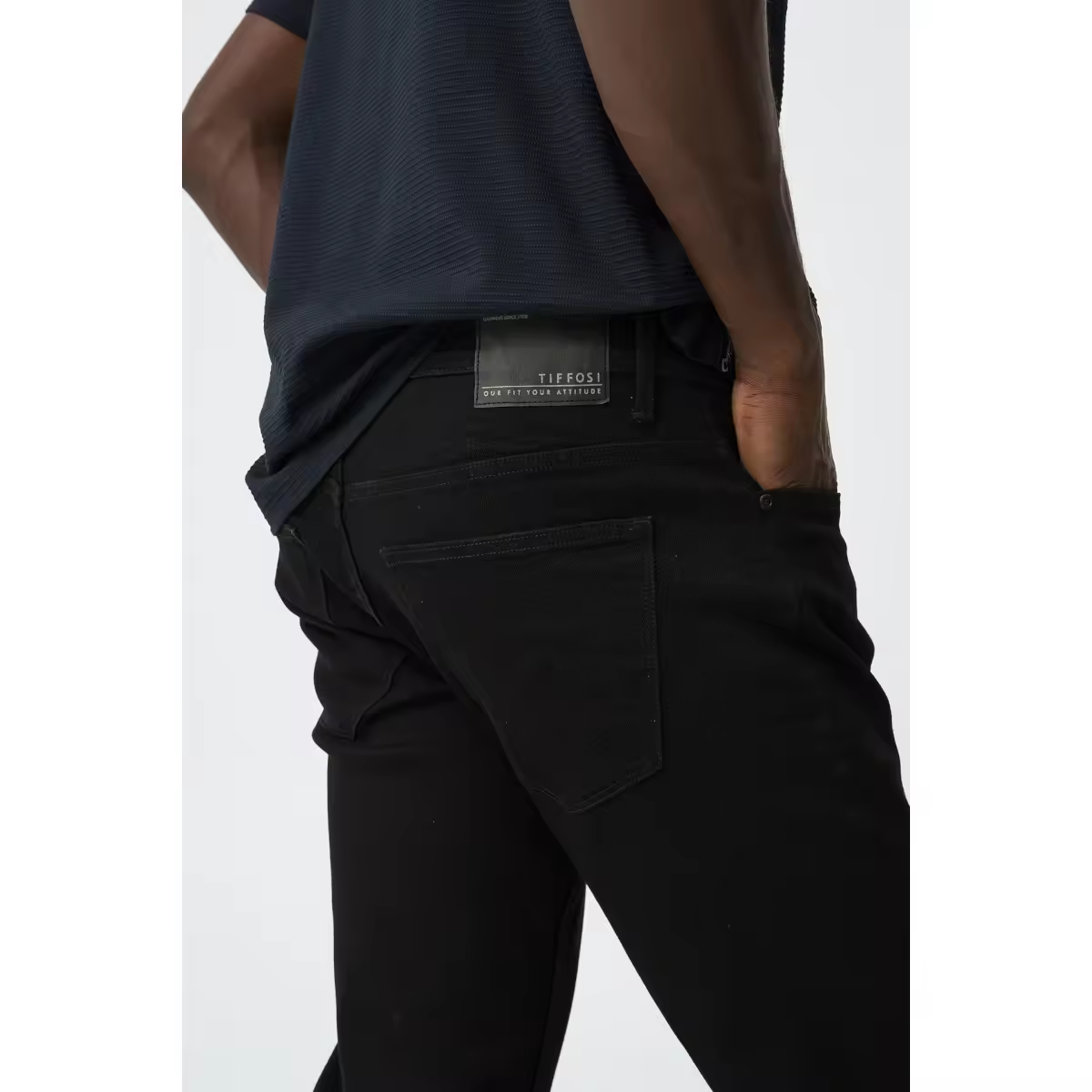 Pantalón tejano Tiffosi 10031744 Leo negro - details 3