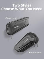 Bolsa De Bicicleta ROCKBROS De Capacidad Alta 1.5L Estuche Duro Impermeable Para MTB Y Carretera Patrón De Carbono Bolsa De Tubo Superior - details 5