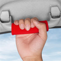 4Pcs Fundas Para Manijas De Techo De Coche En Tela De Gamuza Suave Decoración De Apoyo De Mano Para Interior Automóvil Protección De Guantes - details 4