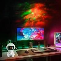 Proyector De Luz Ambiental Astronáutico Con Proyección De Cielo Estrellado Y Nebulosa Para Dormitorio Luz De Agua Rumble Recargable LED ABS - details 0