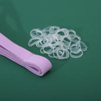 Cinta Elástica De Silicona Transparente Para Peinado De Niños Multifuncional Para Crear Colas De Caballo Y Dreads Pack De 1000 - details 4