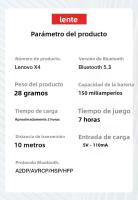 Auriculares De Conducción Ósea Lenovo X4 Bluetooth 5.3 Inalámbricos Resistentes Al Agua Estéreo Con Micrófono Para Deporte - details 13