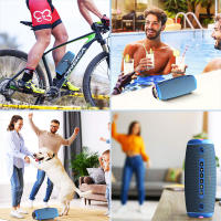 Altavoz Bluetooth portátil Sounarc R2 máxima 80W Sonido Premium, 60W potente sonido estéreo, emparejamiento estéreo, Bluetooth 5.3, impermeable IPX6, 15 horas de reproducción, 1 tweeter y 2 controladores de rango completo, color azul - details 8