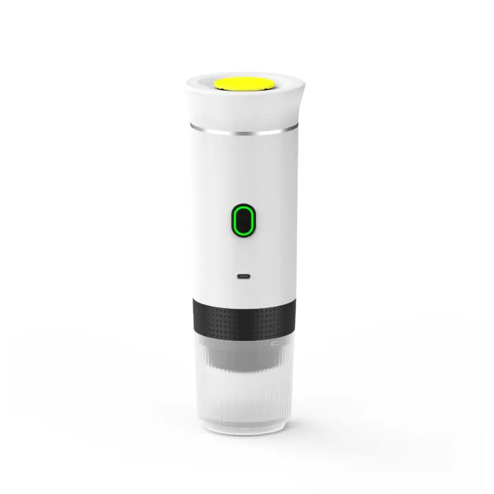 SSTIO Cafetera Portátil de Cápsulas Espresso Eléctrica, cafetera de viaje para camping, cafetera de coche, USB-C de Caja autocalentable con café molido y cápsulas para caravanas, senderismo, oficinas - 1