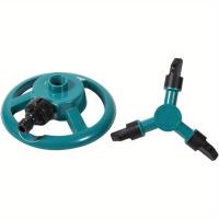 Riega Jardín Automático 360 ° Sprinkler Rotativo Con 3 Boquillas De Tubo Y Riega Sistemas De Riego Para Césped - details 5