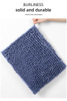 Alfombra De Baño Antideslizante Con Suelo De PVC Pelo Largo Y Grueso Alfombrilla De Baño Tejida Secado Rápido Duradero 0.79 Pulgadas - details 13