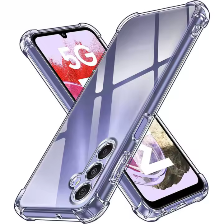Funda De Lujo Transparente Para Samsung Galaxy A34 A04 A33 A53 A73 A13 A03 A15 A25 A35 A55 A05S A04s A14 4G A24 A54 5G Silicona Suave Antigolpes Anti-Resbaladizo Protección Completa - 1
