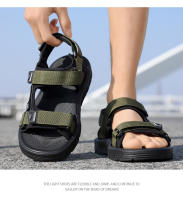 Par De Zapatos Casuales Para Hombre Moda Verano Resistente Al Desgaste Sandalias Deportivas Trendy Para Playa Y Uso Diario Talla Unida Material Superior De Tela Y Suela EVA - details 9