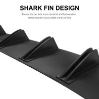 Difusor De Parachoques Trasero Universal 5 Aletas Esponja De Carbono Negro Accesorios De Estilo Para Coche Modificado - details 4