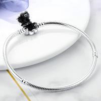 Pulsera De Plata Esterlina 925 Para Mujer Con Encantos De Corazón Llave Clover De Cuatro Hojas Cadena De Serpiente Pulsera Original DIY Joyería - details 18