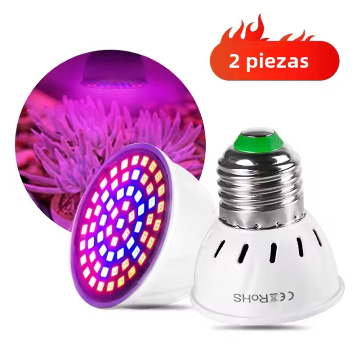 2pcs Bombilla LED De Crecimiento De Plantas Full Spectrum E27 220V Para Jardín Indoor Hidroponía Tienda De Crecimiento Lámpara Fitolampy Phyto - 1