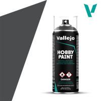 ACRYLICOS VALLEJO - SPRAY HOBBY PAINT DUNKELGRAU 400ml  ACRILICOS VALLEJO 28002 - para Miniaturas de Metal, Plástico y Resina con Acabado Mate. Con anillo coloreado para identificacion del color. - details 0