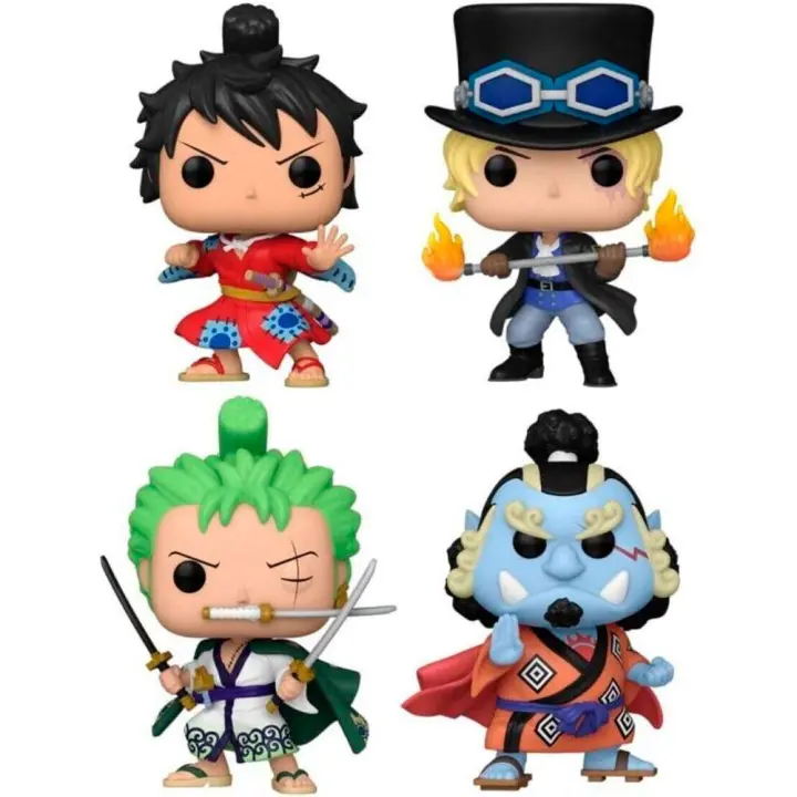 Blister 4 figuras POP One Piece ExclusiveFigura  Coleccionable - Idea de Regalo- Mercancia Oficial - Juguetes para Niños y Adultos - Movies Fans - Muñeco para Coleccionistas y Exposición - 1