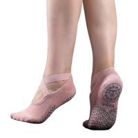 Calcetines De Pilates Para Mujer De Alta Calidad Antideslizantes Transpirables De Algodón Para Yoga Fitness Ballet Y Danza - details 1