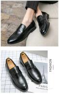 Zapatos De Vestir Para Hombre Luckman Cuero Sintético Moda Negocios Lujosos Zapatos Planos Punta Cerrada Transpirables Para Primavera Y Otoño - details 7