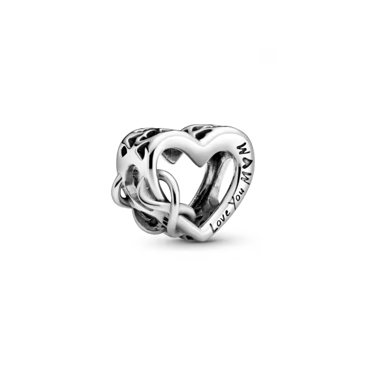 PANDORA Charm Love You Mum Corazón Infinito 798825C00 - 1