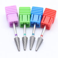 EasyNail Bit De Taladro Para Uñas 3/32'' Cono De Acero Tungsteno Fichero De Uñas Carburo Boquilla Limpiador De Gel M0413 - details 2