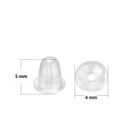200-2000pcs Tapones De Aretes De Silicona Suave Para Aretes De Punto De Punta Accesorios De Encuentros De Aretes Cilindros De Bala - details 8