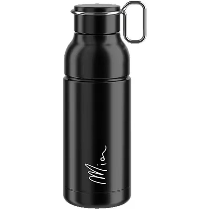 Elite - Bidón Mia 650ml para bicicleta y deporte, fabricado 100% en acero inoxidable sin plástico, con tapón de alambre de acero y diámetro de 74 mm, ideal para fitness y entrenamiento al aire libre - 1