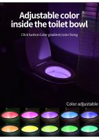 Lámpara De Noche LED RGB Para Inodoro Con Proyector De Estrellas Y Sensor De Movimiento Luz De Baño Impermeable WC Backlight - details 4